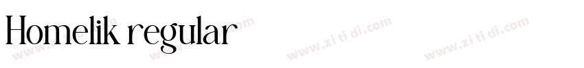 Homelik regular字体转换 Homelik regular字体转换